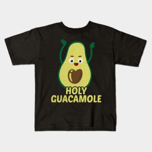 Holy Guacamole Avocado Vegan Vegetarian Veggie Kids T-Shirt